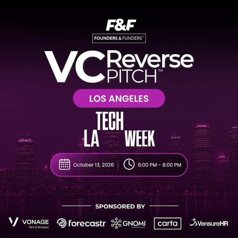 F&F Events Reverse Pitch — Los Angeles, Oct 13, 2026