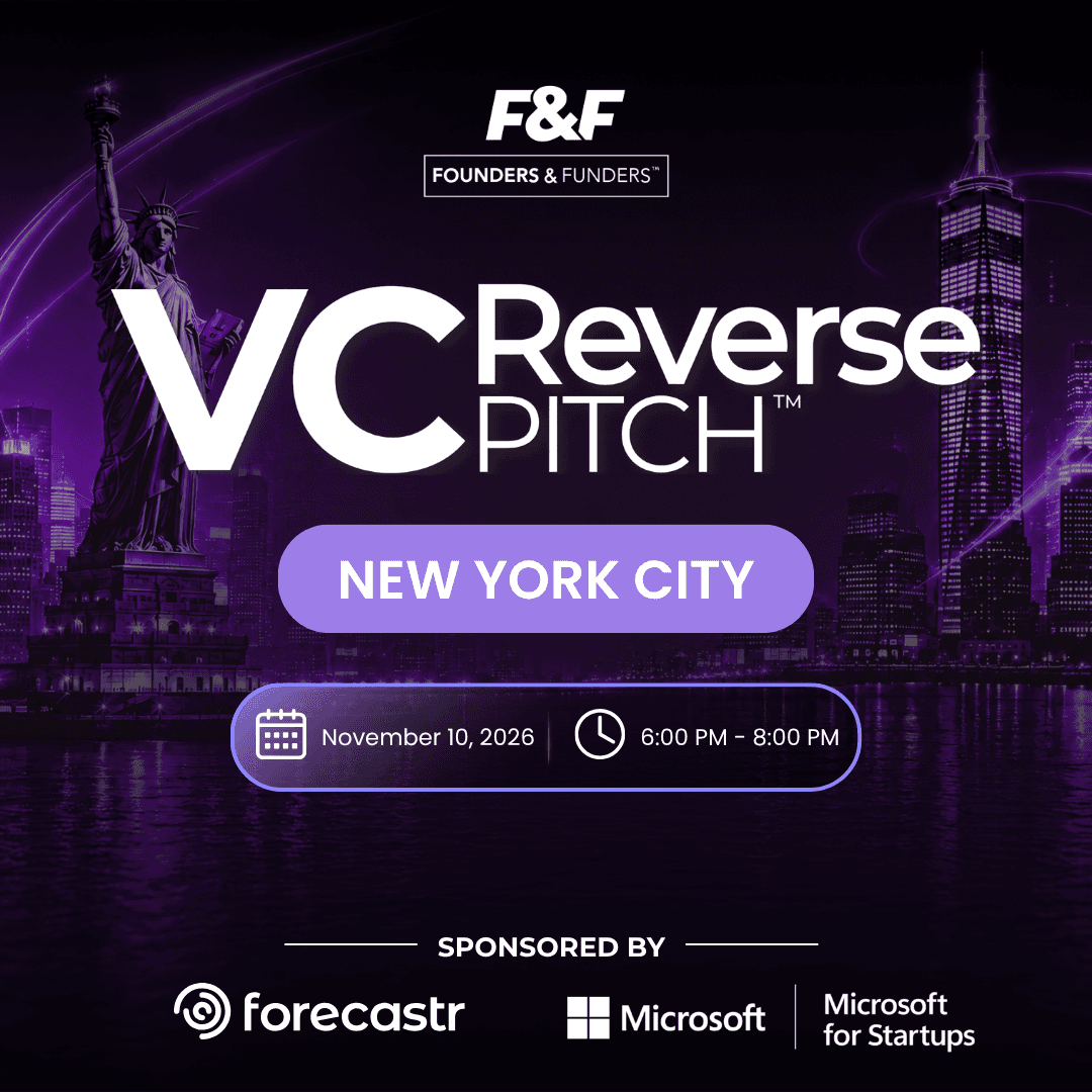 F&F Events Reverse Pitch — New York, Nov 10, 2026